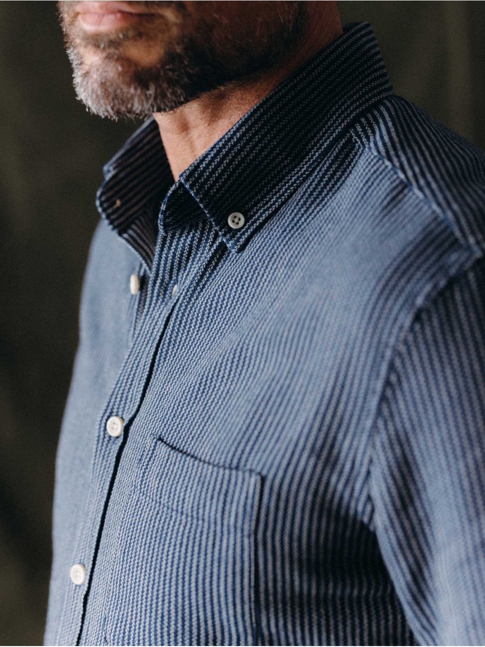 NWT Taylor Stitch Roped Indigo The Jack Shirt Size 44 (XL) - Picture 3 of 16
